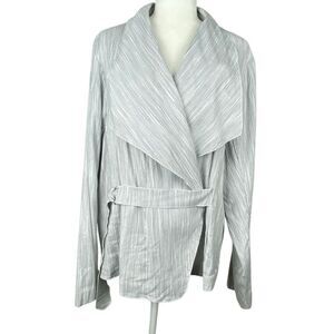 Lane Bryant Lightweight Striped Jacket Size 24